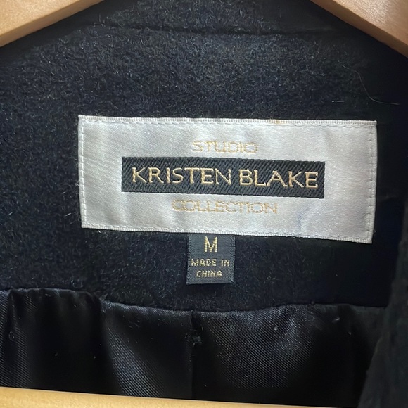 KRISTEN BLAKE ANGORA WOOL BLEND COAT.  M - Picture 7 of 8